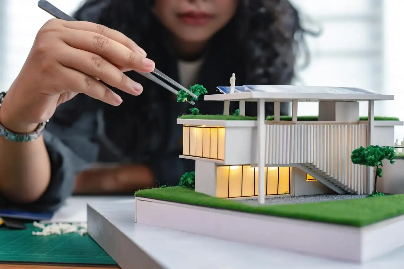 Bachelor of Architecture students at work